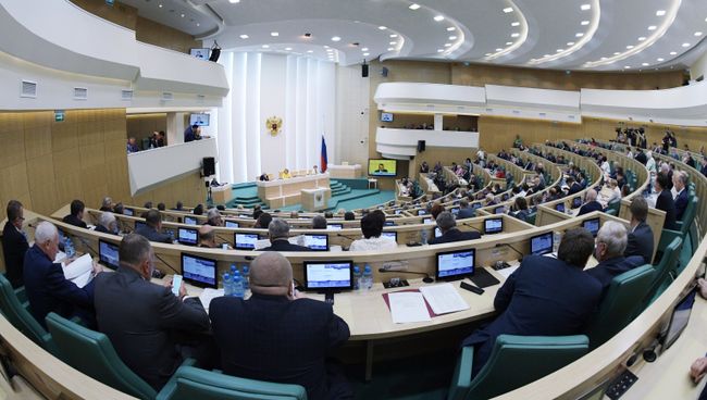 Заседание Совета Федерации РФ. Архивное фото