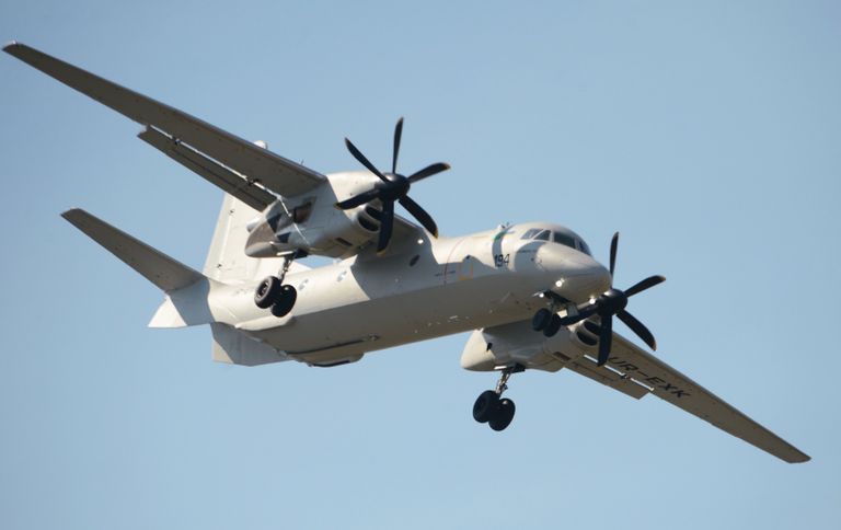 Транспортный самолёт АН-132D на Международном авиасалоне Ле Бурже-2017 во Франции
