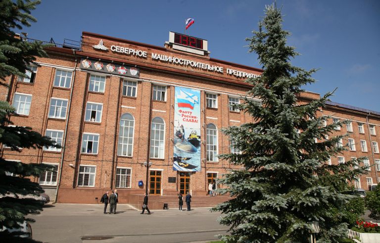 На церемонии закладки многоцелевого атомного подводного крейсера Ульяновск. 28 июля 2017