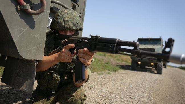 во время тактических учений с подразделениями соединения специального назначения Южного военного округа во время тактических учений с подразделениями соединения специального назначения Южного военного округа