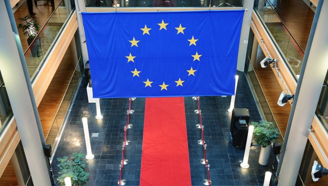 В здании Европейского парламента. Архивное фото В здании Европейского парламента. Архивное фото