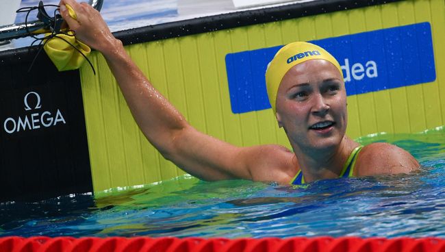 Сара Фредрика Шёстрём на XVII чемпионате мира по водным видам спорта в Будапеште