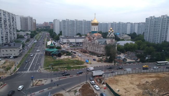 Строительство храма Андрея Рублева в Раменках Строительство храма Андрея Рублева в Раменках