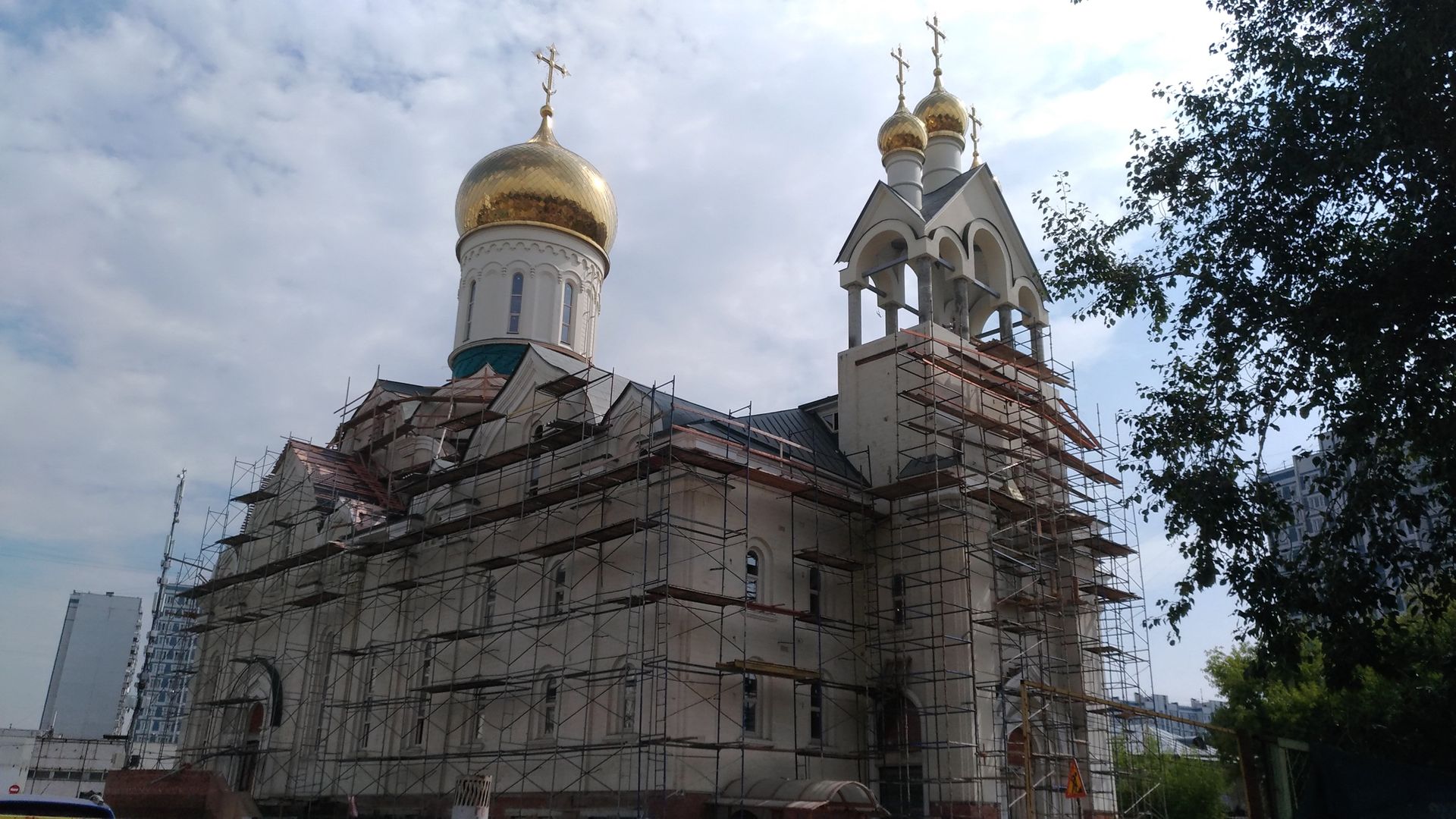 Строящийся храм Андрея Рублева в Раменках - РИА Новости, 1920, 09.03.2021