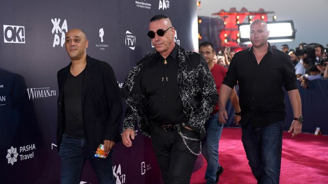 Солист группы Rammstein Тилль Линдеманн на международном музыкальном фестивале ЖАРА в Баку