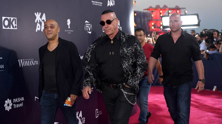 Солист группы Rammstein Тилль Линдеманн на международном музыкальном фестивале ЖАРА в Баку Солист группы Rammstein Тилль Линдеманн на международном музыкальном фестивале ЖАРА в Баку