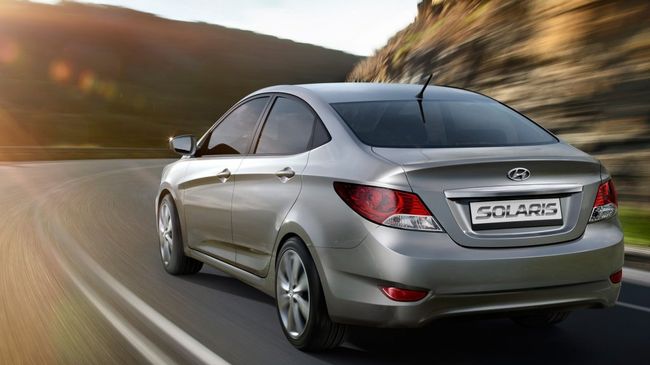 Автомобиль Hyundai Solaris. Архивное фото Автомобиль Hyundai Solaris. Архивное фото