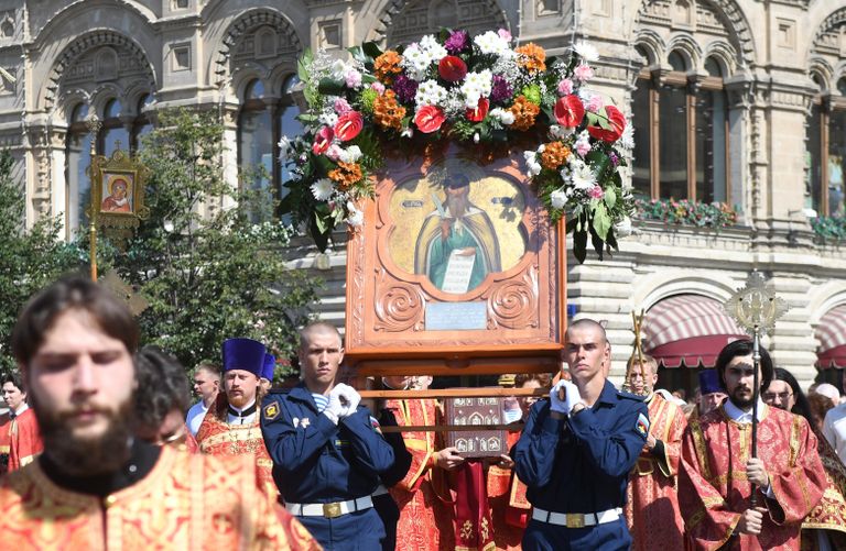 Празднование Дня ВДВ на Красной площади
