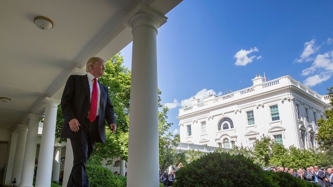 Президент США Дональд Трамп в Белом доме. Архивное фото Президент США Дональд Трамп в Белом доме. Архивное фото