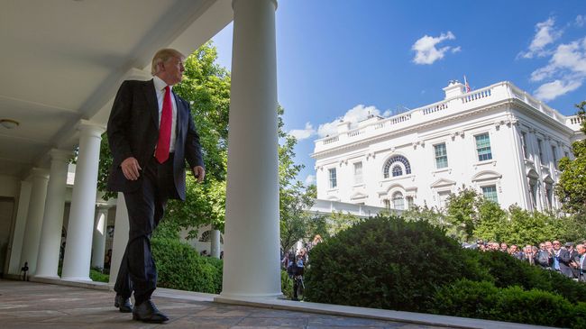 Президент США Дональд Трамп в Белом доме