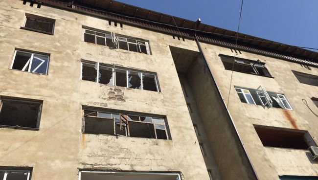 Последствия взрывов на складе вооружения в посёлке Приморский, Абхазия. 3 августа 2017