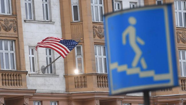 Здание посольства США в Москве. Архивное фото Здание посольства США в Москве. Архивное фото