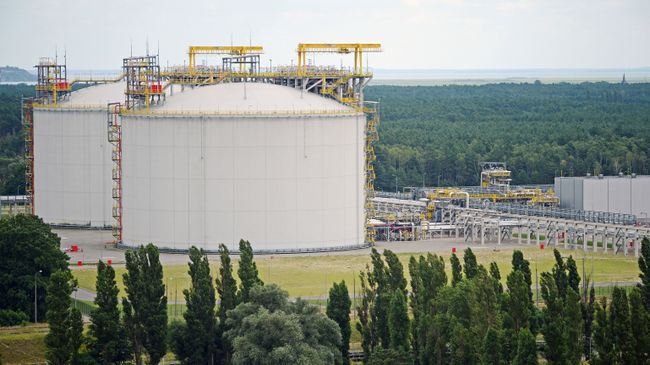 Газовый терминал в Польше. Архивное фото Газовый терминал в Польше. Архивное фото