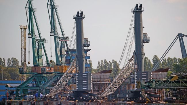 Порт при газовом терминале в Польше. Архивное фото