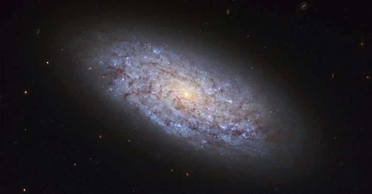 Галактика NGC 5949 в созвездии Дракона, «нарушающая» законы распределения темной материи Галактика NGC 5949 в созвездии Дракона, «нарушающая» законы распределения темной материи