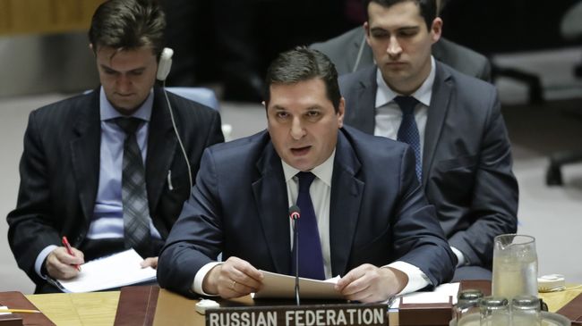 Заместитель постпреда РФ при ООН Владимир Сафронков на заседании Совбеза ООН по Северной Корее Заместитель постпреда РФ при ООН Владимир Сафронков на заседании Совбеза ООН по Северной Корее