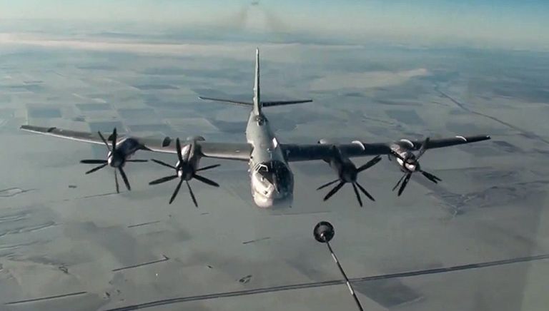 Стратегический бомбардировщик-ракетоносец Ту-95МС ВКС РФ