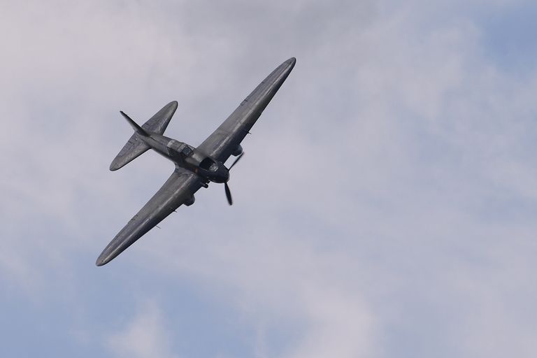 Советский штурмовик времён Великой Отечественной войны Ил-2 на Международном авиационно-космическом салоне МАКС-2017 в Жуковском Советский штурмовик времён Великой Отечественной войны Ил-2 на Международном авиационно-космическом салоне МАКС-2017 в Жуковском