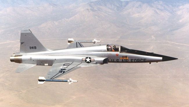 Американский истребитель Northrop F-5. Архивное фото Американский истребитель Northrop F-5. Архивное фото