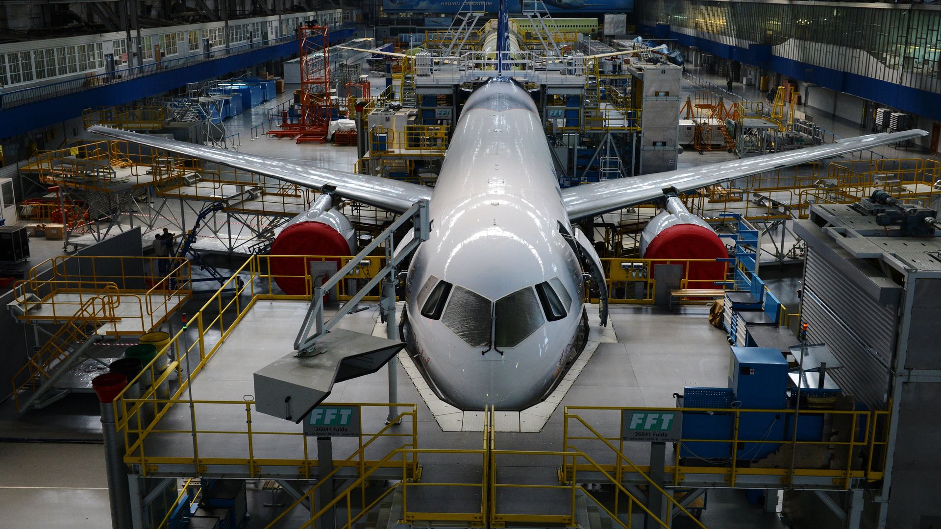 Цех сборки самолета МС-21-300 на авиазаводе корпорации Иркут. Цех сборки самолета МС-21-300 на авиазаводе корпорации Иркут. - РИА Новости, 1920, 26.05.2023