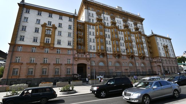 Здание посольства США в Москве. Архивное фото Здание посольства США в Москве. Архивное фото
