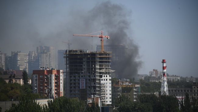 Пожар на территории жилого сектора в Ростове-на-Дону. 21 августа 2017 Пожар на территории жилого сектора в Ростове-на-Дону. 21 августа 2017