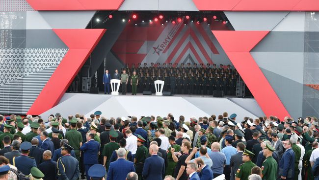 Открытие международного военно-технического форума Армия-2017. 22 августа 2017