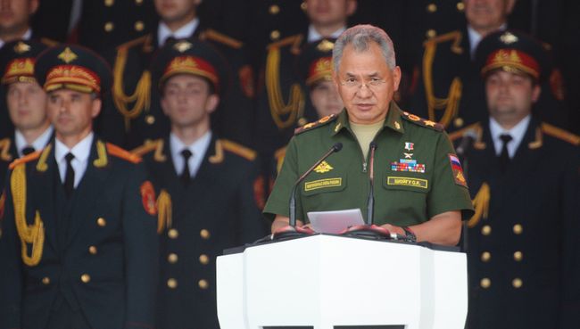 Министр обороны РФ Сергей Шойгу на открытии международного военно-технического форума Армия-2017. 22 августа 2017 Министр обороны РФ Сергей Шойгу на открытии международного военно-технического форума Армия-2017. 22 августа 2017