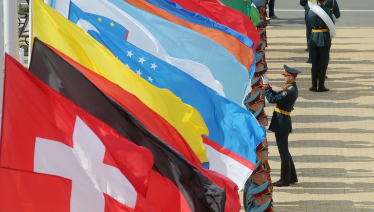 Подготовка к открытию международного военно-технического форума Армия-2017