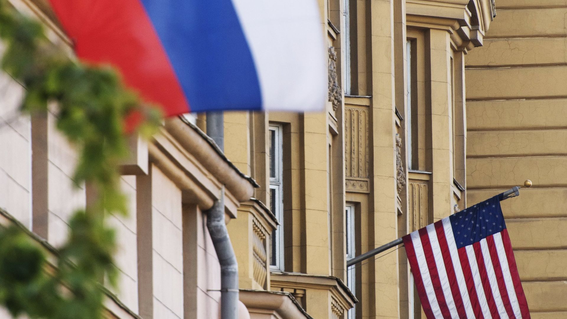 Флаги России и США - РИА Новости, 1920, 03.04.2025
