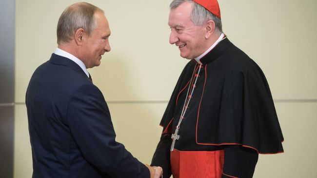 Президент РФ В. Путин встретился с госсекретарём Ватикана П. Паролином Президент РФ В. Путин встретился с госсекретарём Ватикана П. Паролином