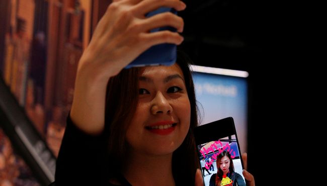 На презентации Samsung Galaxy Note 8 в Нью-Йорке На презентации Samsung Galaxy Note 8 в Нью-Йорке