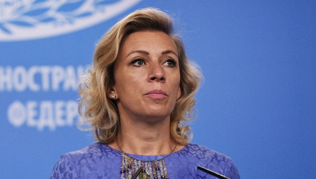 Официальный представитель министерства иностранных дел России Мария Захарова во время брифинга в Москве. 24 августа 2017 Официальный представитель министерства иностранных дел России Мария Захарова во время брифинга в Москве. 24 августа 2017