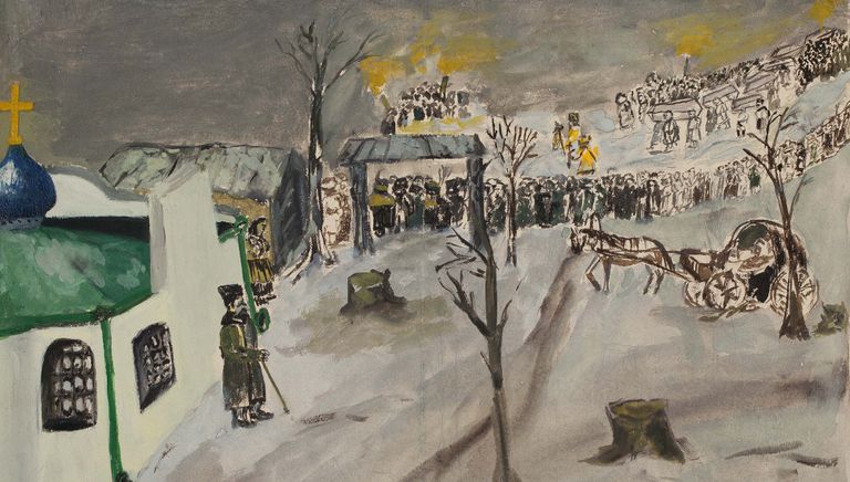 Детский рисунок Похороны студентов и юнкеров. 1917 год Детский рисунок Похороны студентов и юнкеров. 1917 год