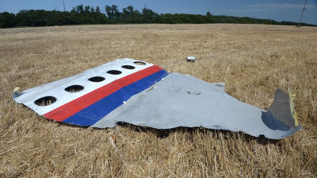 Обломки потерпевшего крушение малайзийского Boeing 777 в Донецкой области