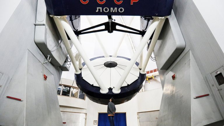 Большой телескоп азимутальный на территории Специальной астрофизической обсерватории Российской академии наук Большой телескоп азимутальный на территории Специальной астрофизической обсерватории Российской академии наук
