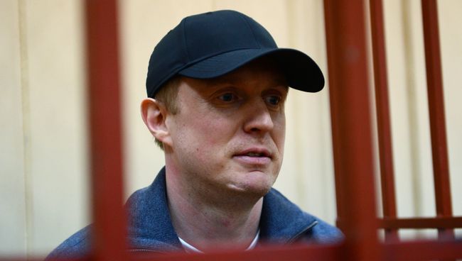 Директор компании Балтстрой Дмитрий Сергеев в Басманном суде города Москвы. 29 авгста 2017
