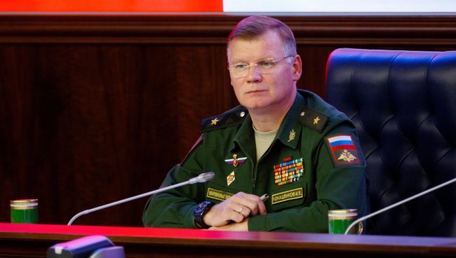 Официальный представитель министерства обороны РФ генерал-майор Игорь Конашенков