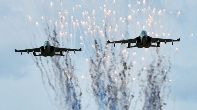 Самолеты Як-130 ВВС Белоруссии. Архивное фото