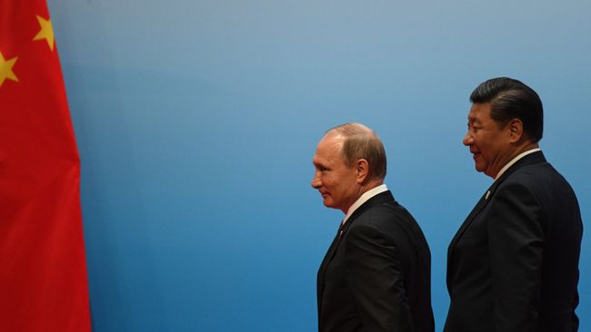 Президент РФ Владимир Путин и председатель КНР Си Цзиньпин. Архивное фото Президент РФ Владимир Путин и председатель КНР Си Цзиньпин. Архивное фото
