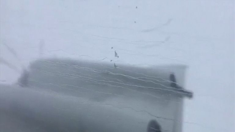 Полет сквозь центр урагана Ирма сняли на видео Полет сквозь центр урагана Ирма сняли на видео