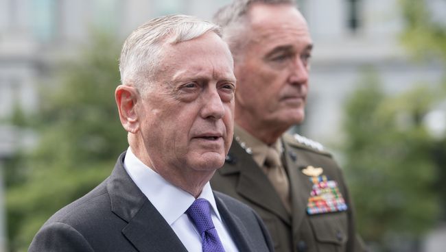 Министр обороны США Джеймс Мэттис Министр обороны США Джеймс Мэттис