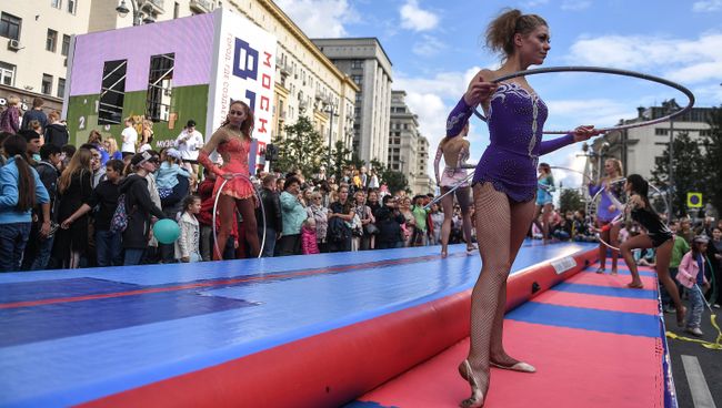 Во время празднования Дня города в Москве. 9 сентября 2017