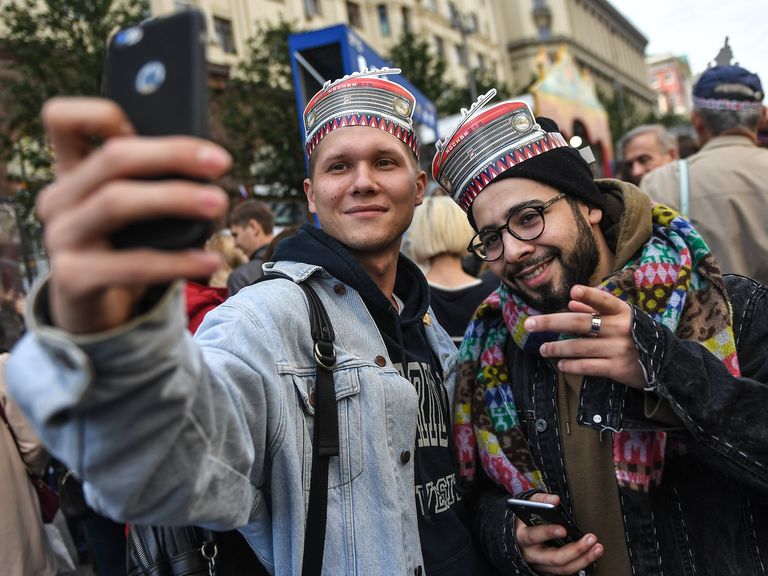 Во время празднования Дня города в Москве. 9 сентября 2017 Во время празднования Дня города в Москве. 9 сентября 2017