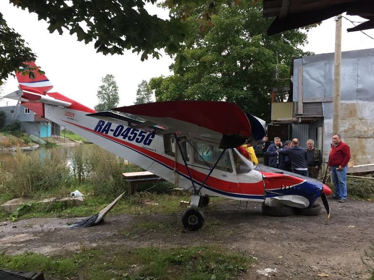  Аварийная посадка легкомоторного самолета в Кронштадте. 10 сентября 2017