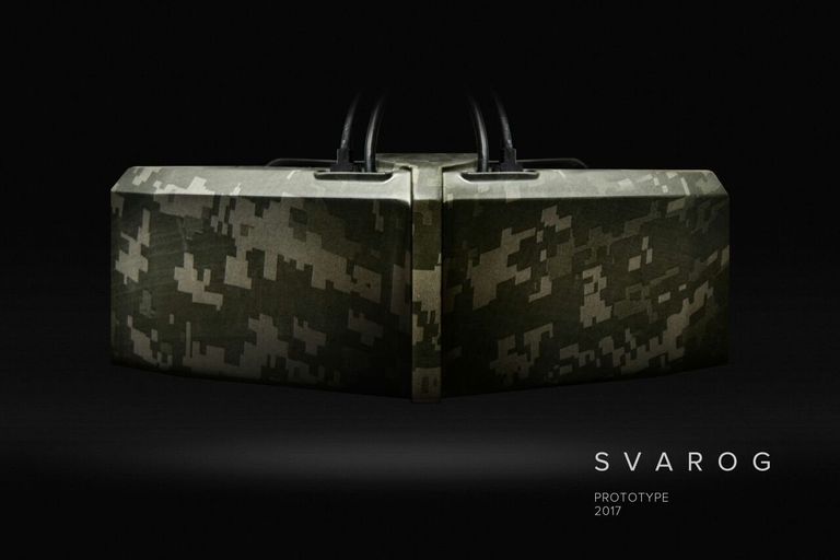 Прототип шлема виртуальной реальности Svarog