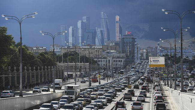 Пробка в Москве. Архивное фото Пробка в Москве. Архивное фото