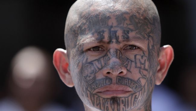Член группировки Mara Salvatrucha