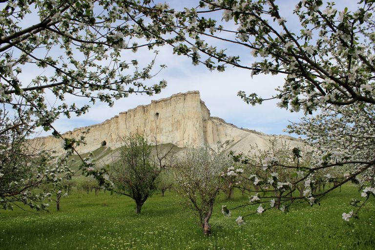 Белая скала в Белогорском районе Крыма Белая скала в Белогорском районе Крыма