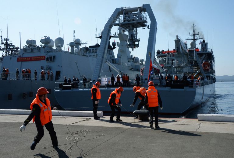 Прибытие отряда боевых кораблей ВМС Китая во Владивосток Прибытие отряда боевых кораблей ВМС Китая во Владивосток